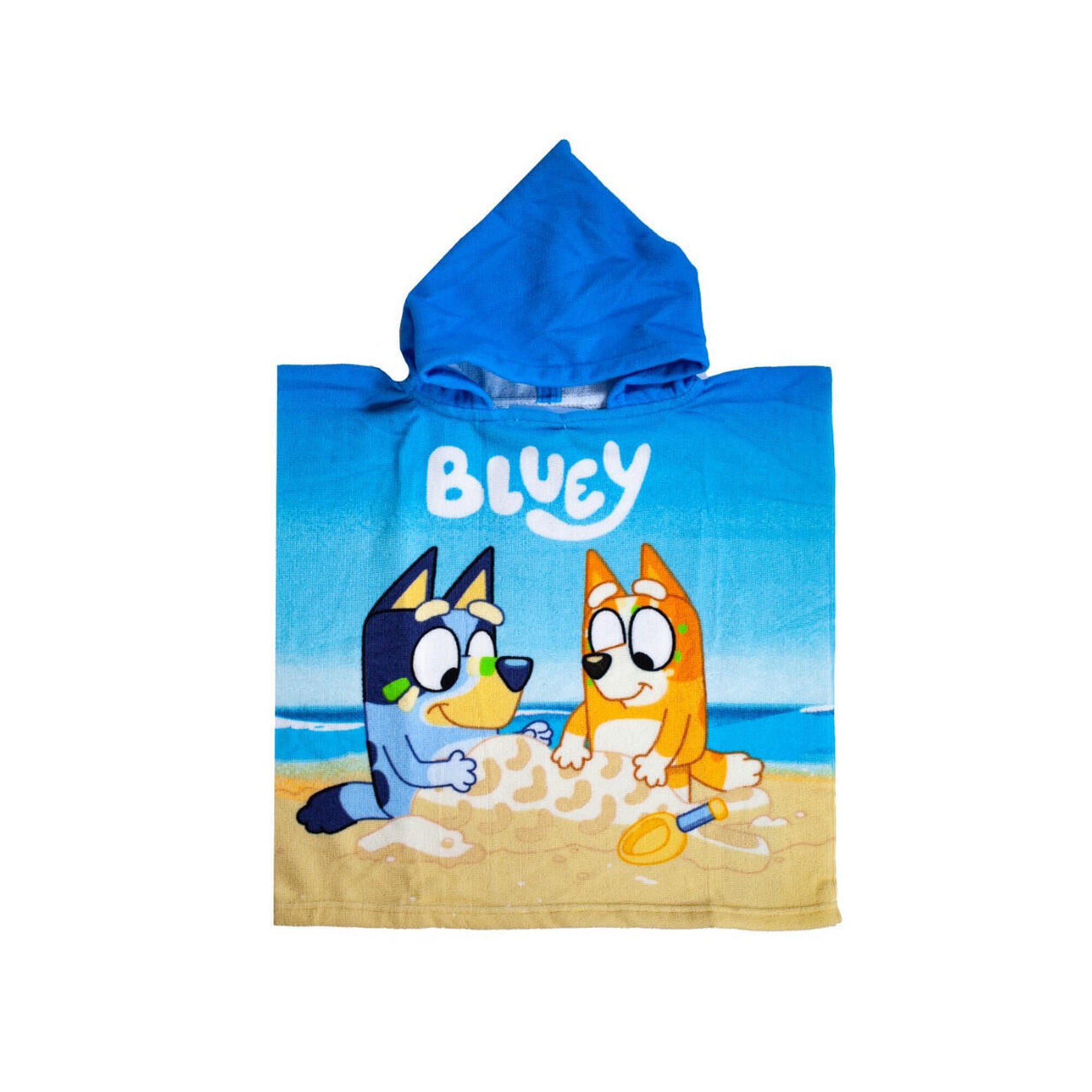 Sun & Surf - Poncho Enfant 50x100cm Microfibre Bluey - Serviette - Multicolore - Taille Unique - Decathlon