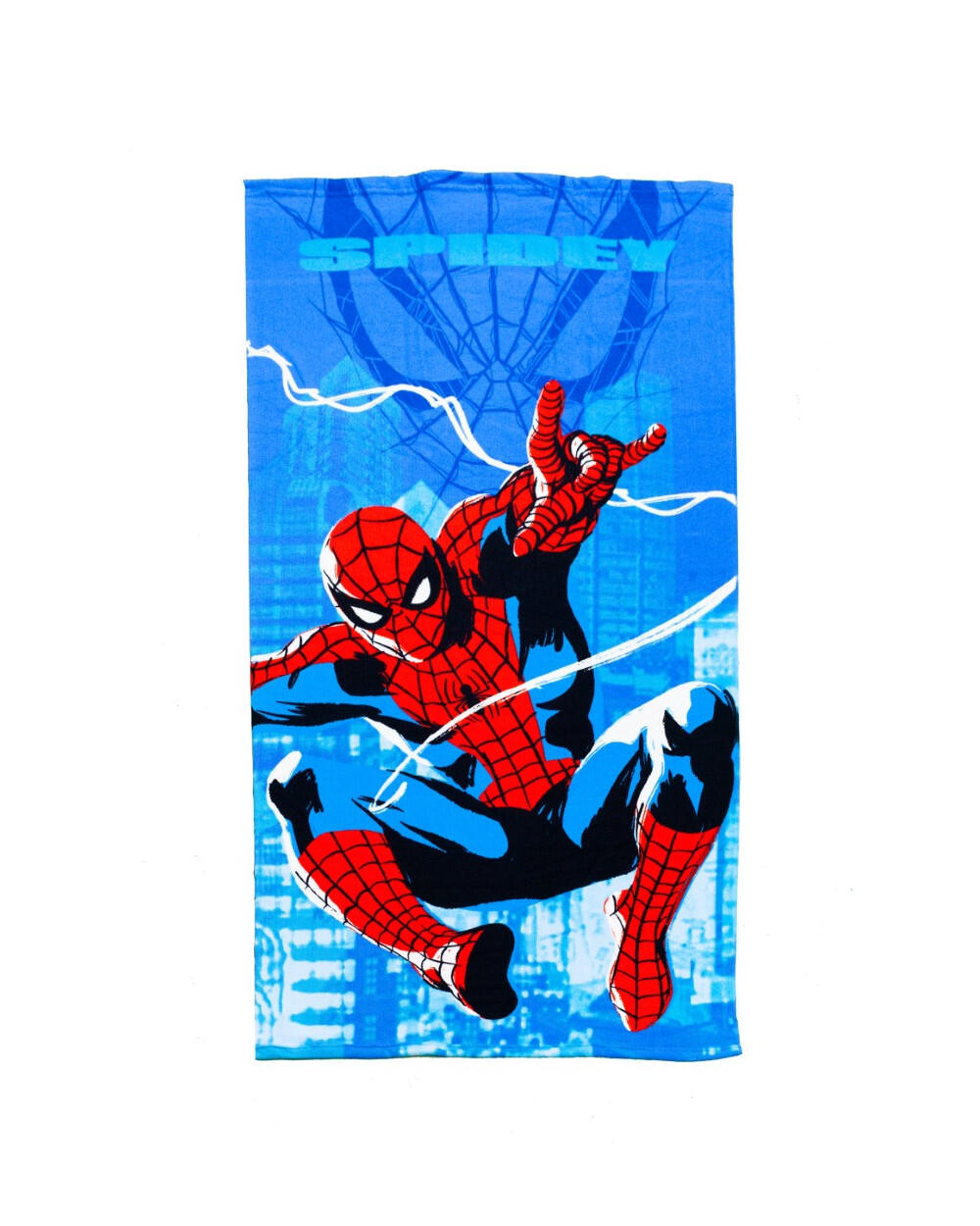 Toalha infantil 70x140cm microfibra disney spider-man