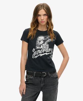 Getaille t-shirt met fantasieillustratie voor vrouwen superdry poster