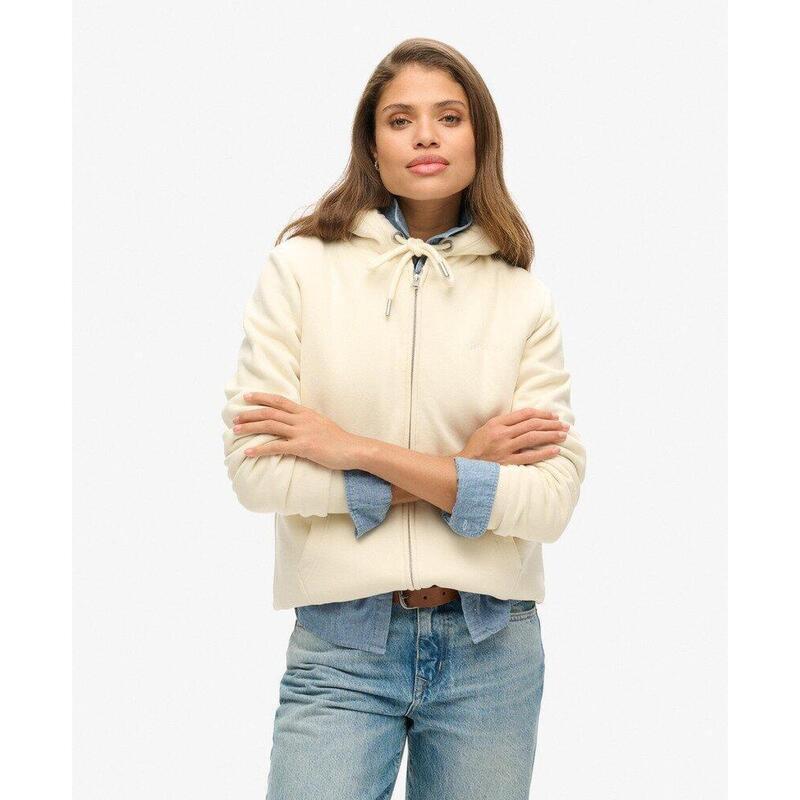 Veste à capuche doublée Borg
