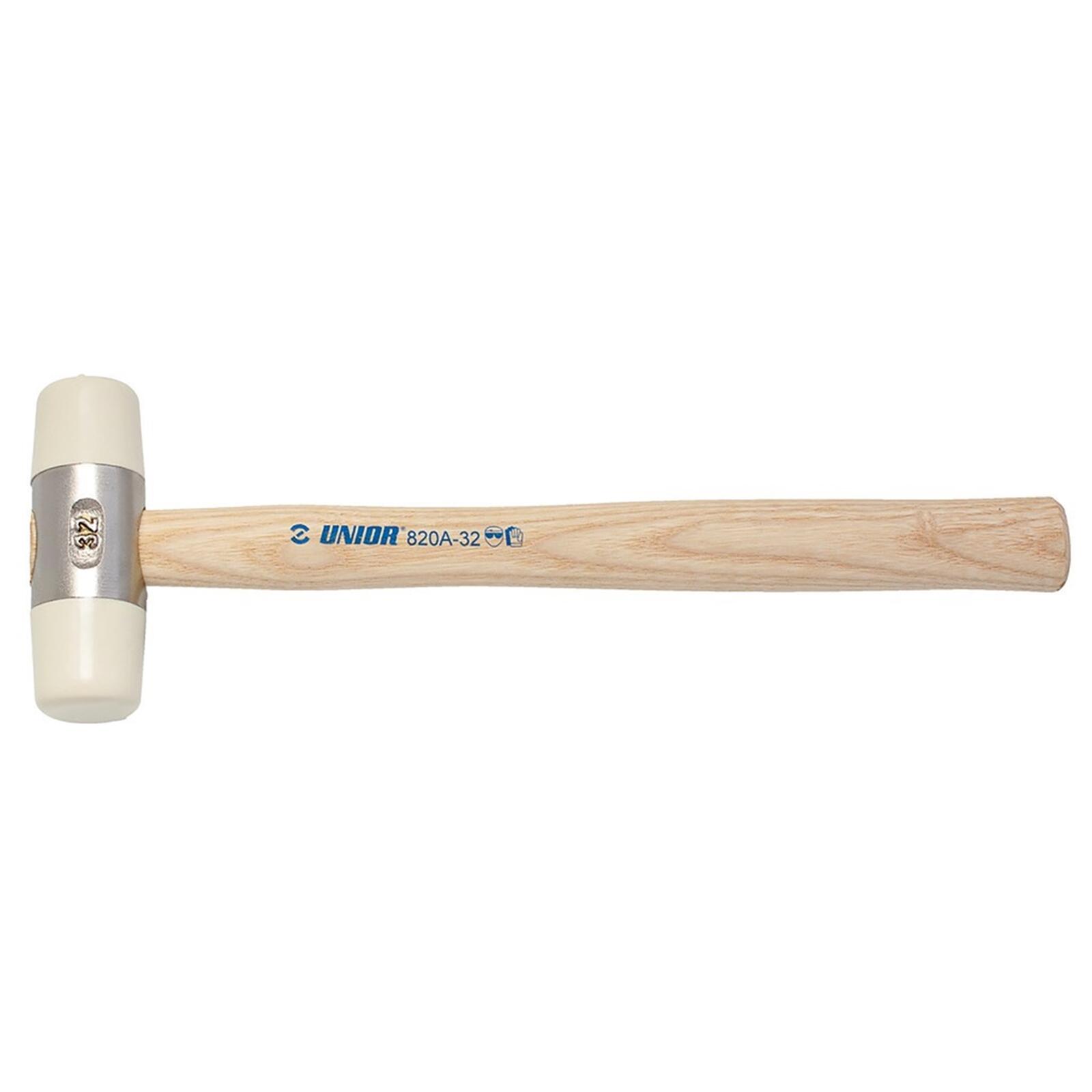 Marteau doux Unior, manche en bois, têtes interchangeables, 27/90/280 mm, 820A 1/2