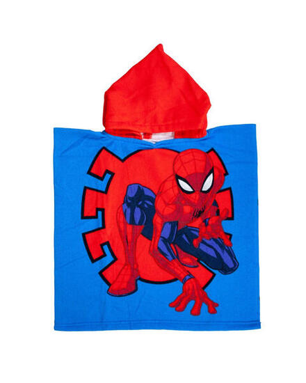 KINDERPONCHO 60X120CM MIKROFASER DISNEY SPIDER-MAN