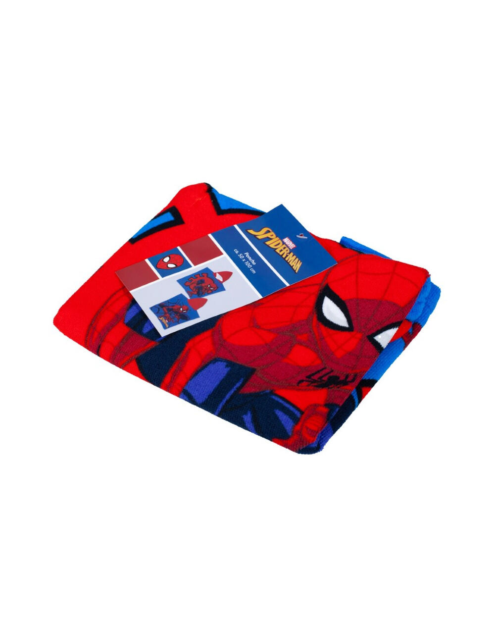 PONCHO ENFANT 50X100CM MICROFIBRE DISNEY SPIDER-MAN 3/4