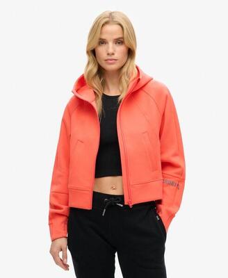 Bequemer Sport Tech Freizeit Hoodie mit Reißverschluss