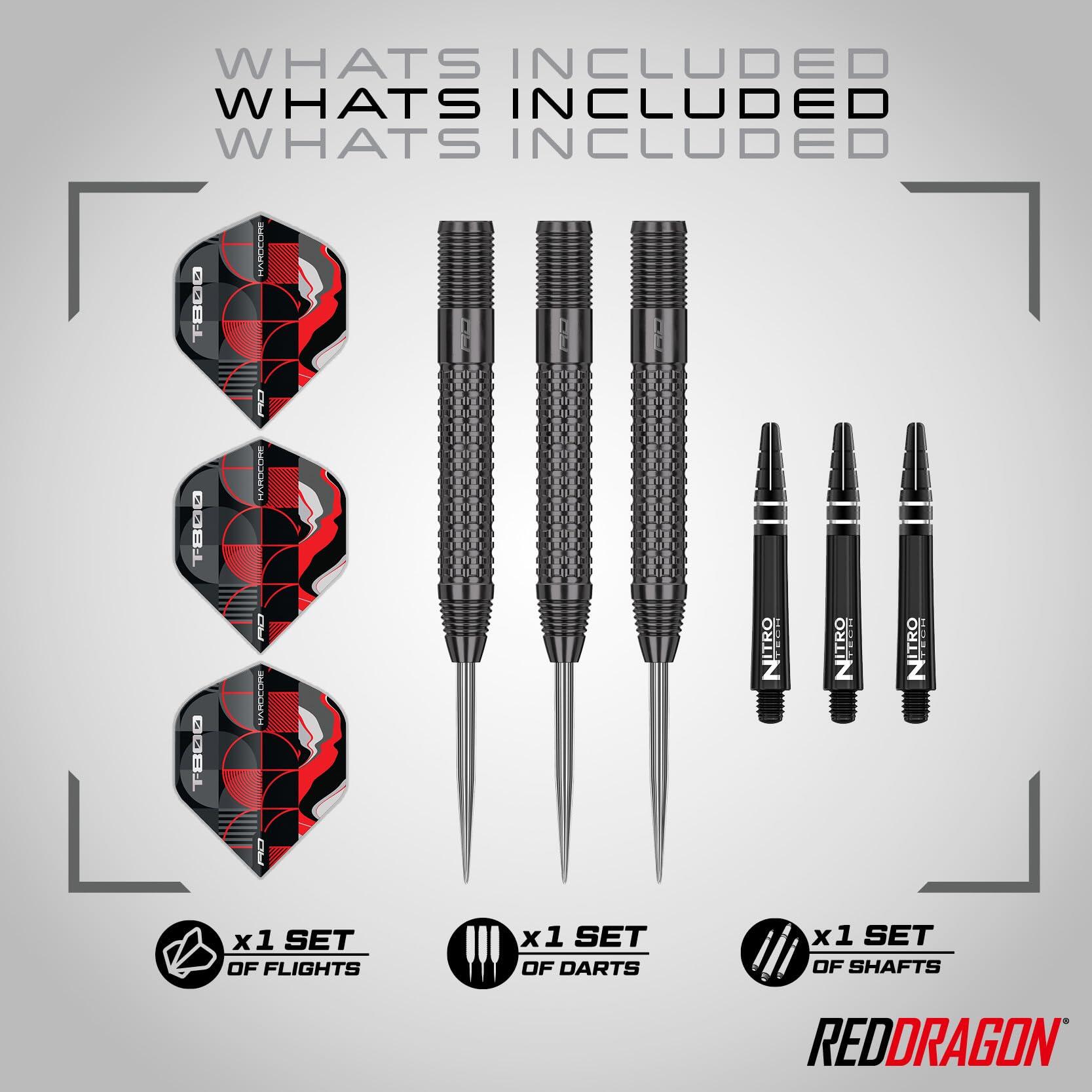 RED DRAGON – T-800 24g - 90% Professional Tungsten Steel tip Darts Set 2/7