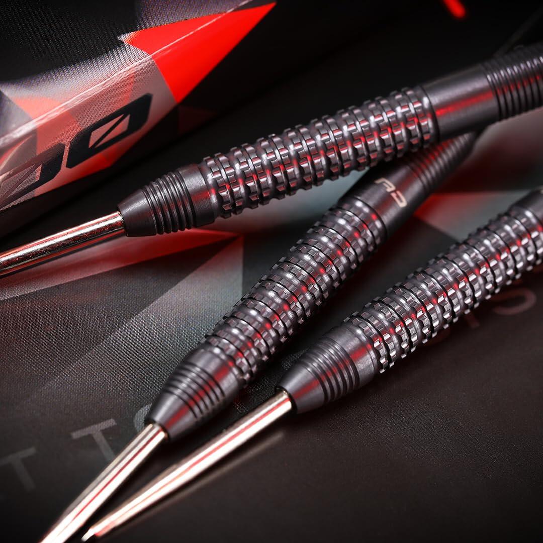 RED DRAGON – T-800 24g - 90% Professional Tungsten Steel tip Darts Set 6/7