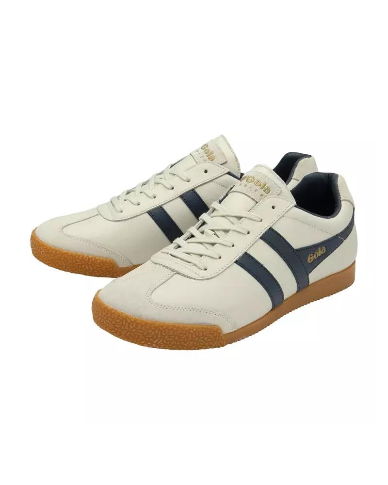 Homme HARRIER LEATHER Gola AE-LEATHER OFF WHITE/NAVY CMB426 Blanc Gola 3/5
