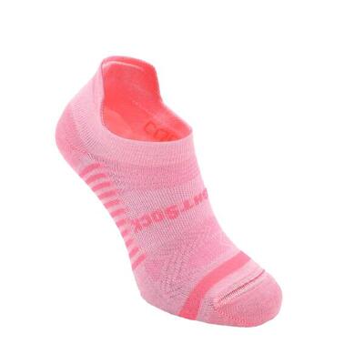 Wrightsock coolmesh low tab - rose - dubbellaags anti-blaar sokken