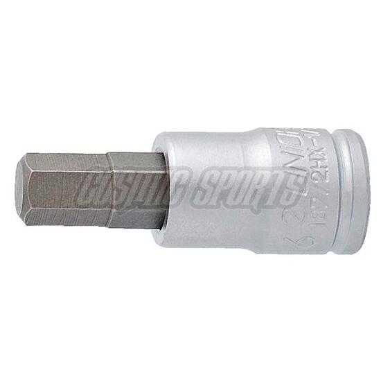 Unior 187/2HX Schraubendreher-Einsatz für Innensechskantschrauben, 1/4", 7mm
