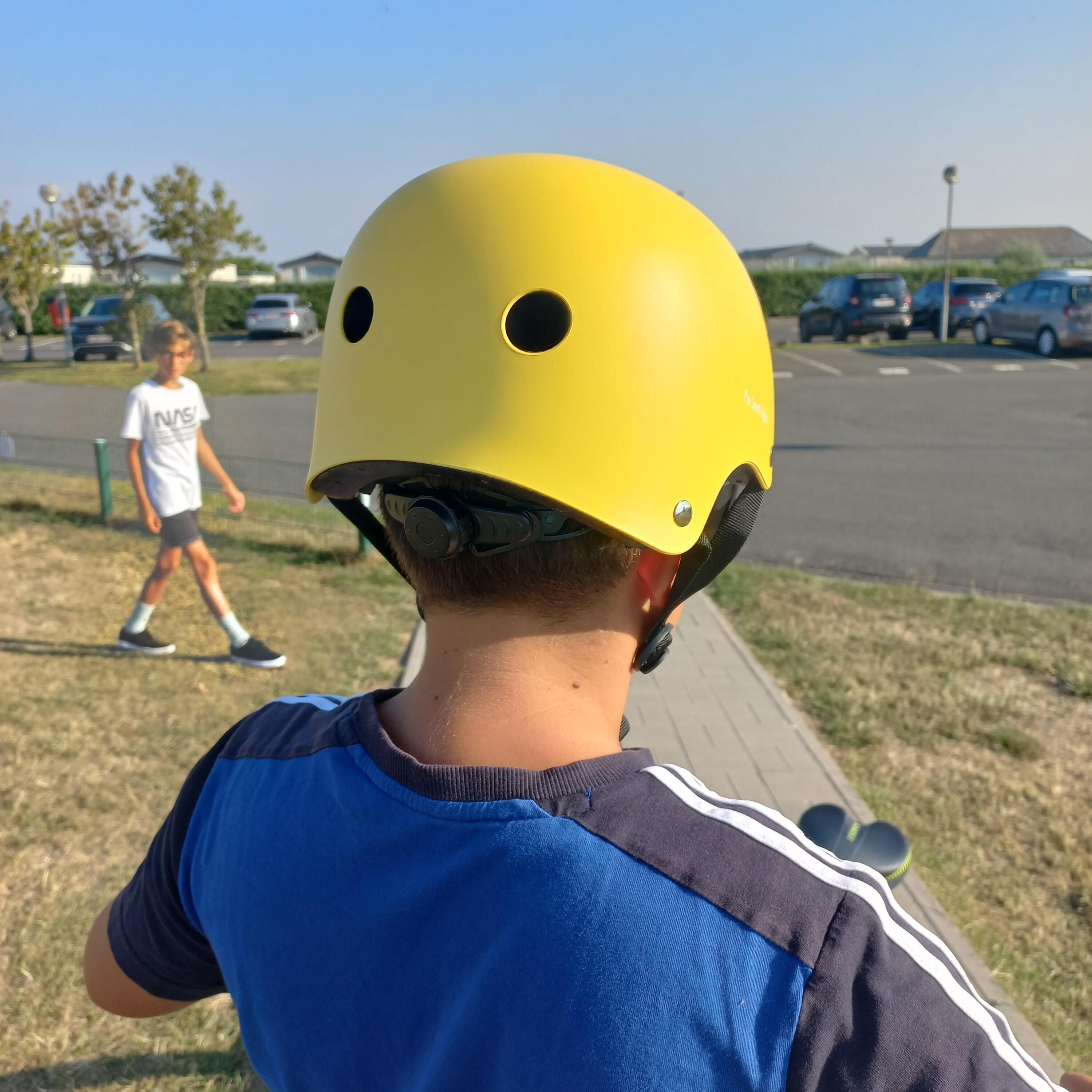 Casco da bicicletta per bambini - Giallo - Casco da skate 7/7