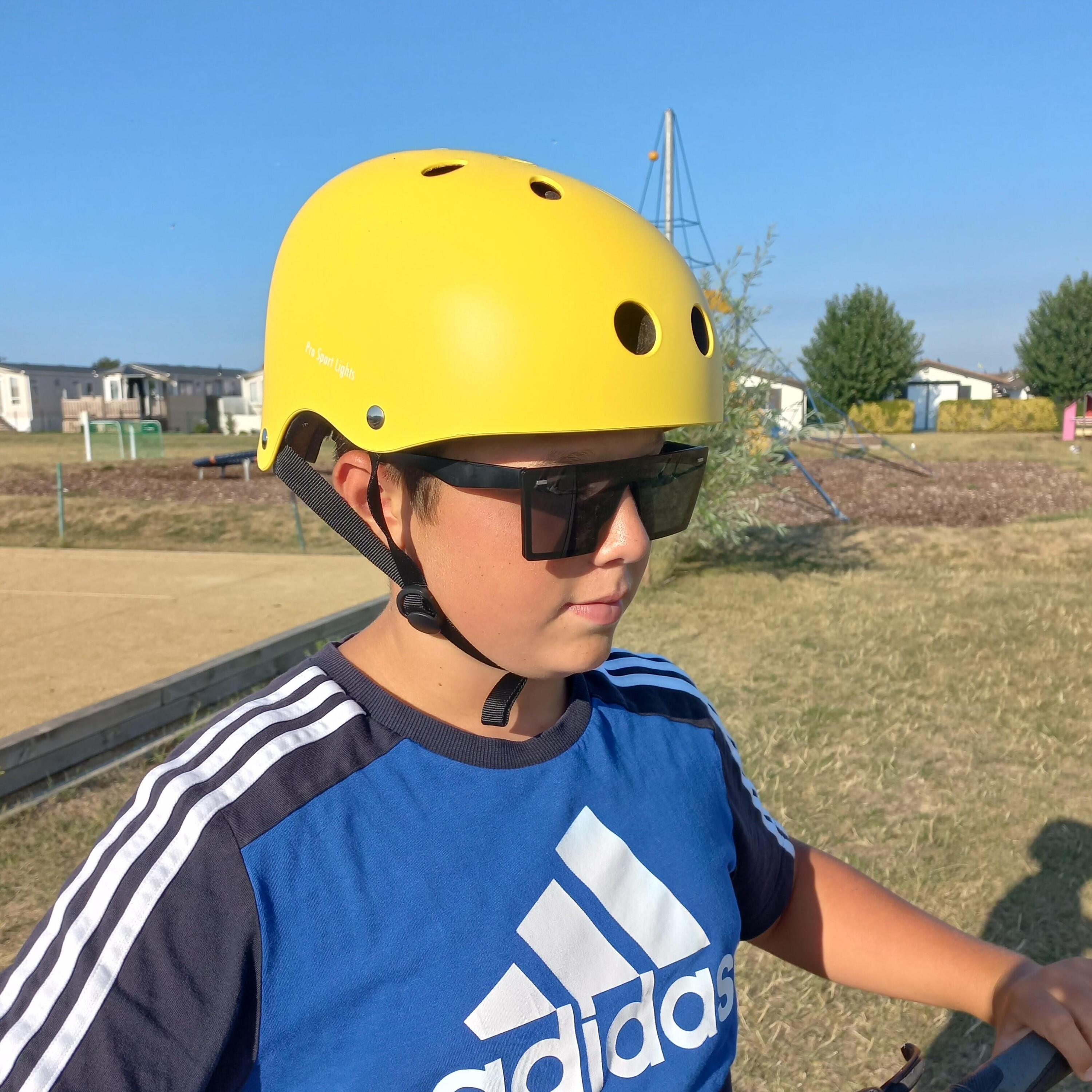 Casco da bicicletta per bambini - Giallo - Casco da skate 6/7