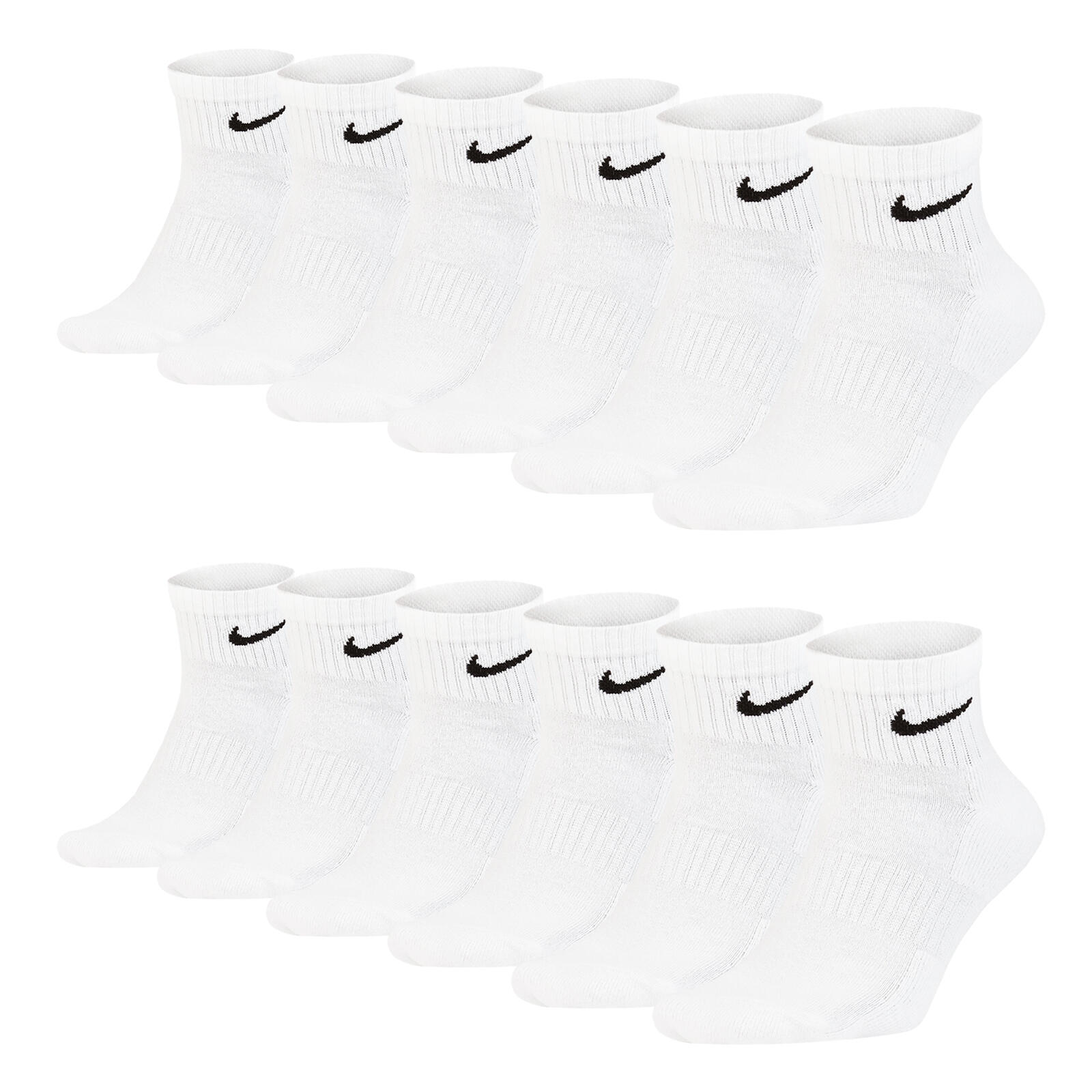 NIKE Trainingssocken Quarter 6 Paar - Everyday Cotton Cushioned Ankle Socks