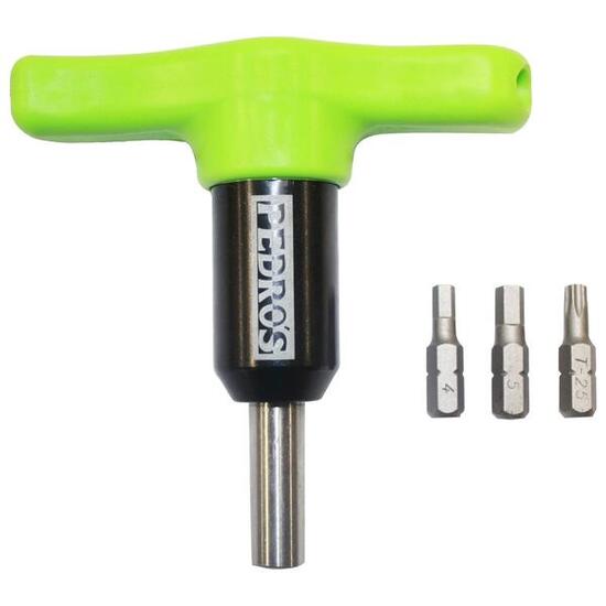 Chiave dinamometrica Pedro's 6Nm con punte 4mm 5mm e T25 – Verde