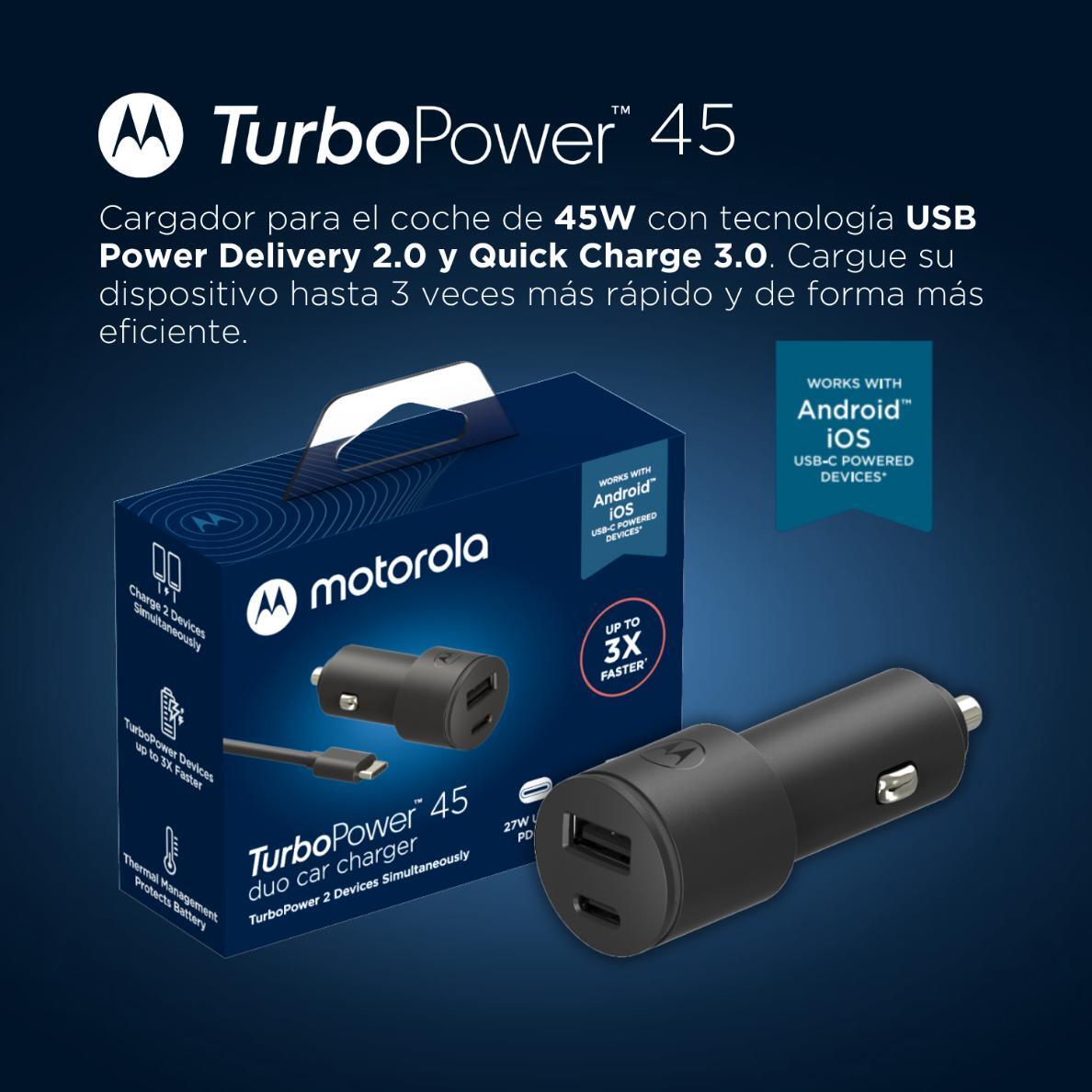 Universal Car charger TurboPower 45 W Dual Port USB-PD 2/7
