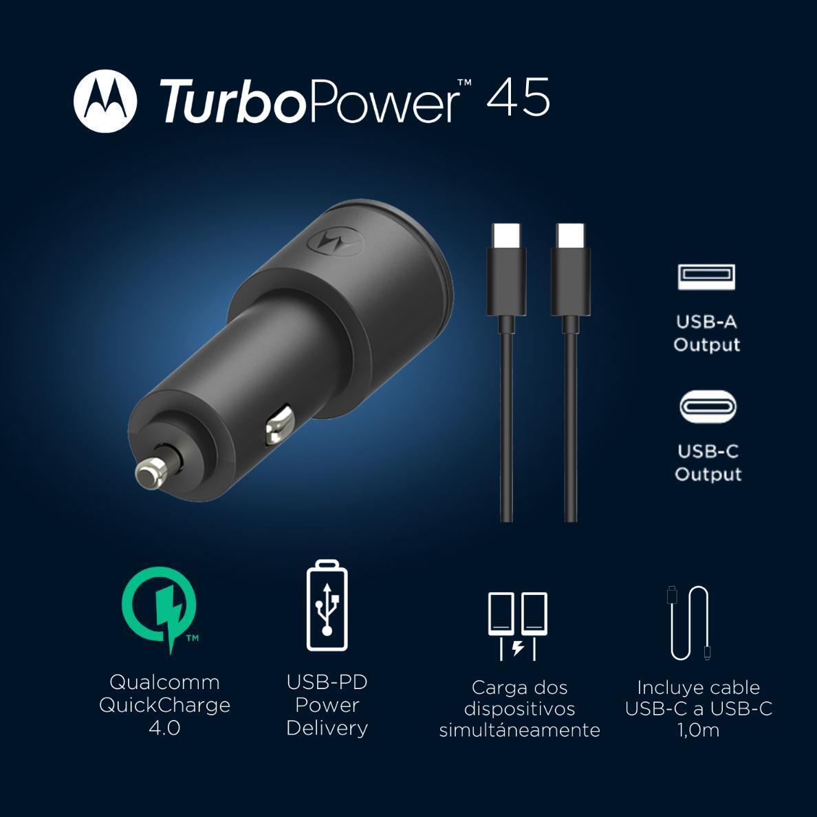 Universal Car charger TurboPower 45 W Dual Port USB-PD 4/7