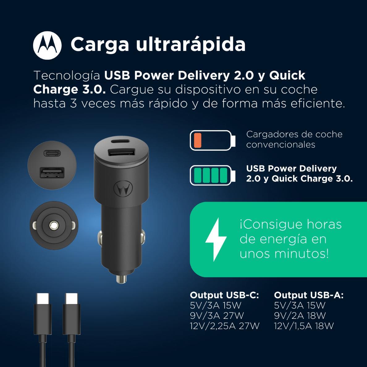 Universal Car charger TurboPower 45 W Dual Port USB-PD 3/7