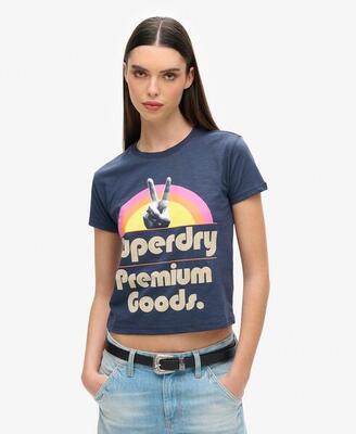 Retro grafisch t-shirt uit de jaren 70