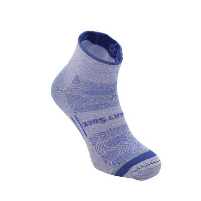 Wrightsock coolmesh quarter - denim - dubbellaags anti-blaar sokken