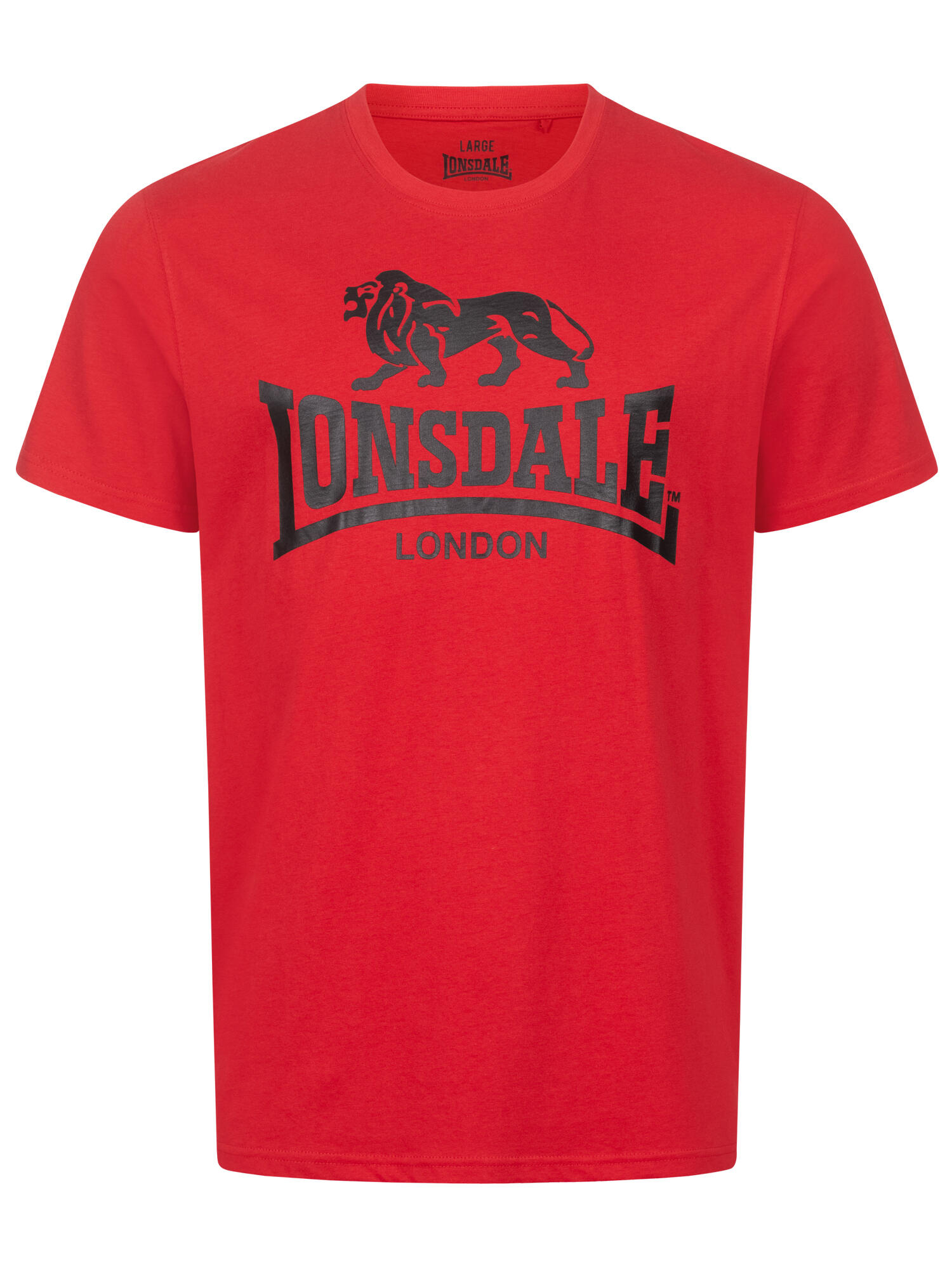 Camiseta Hombre Lonsdale rojo 2/5