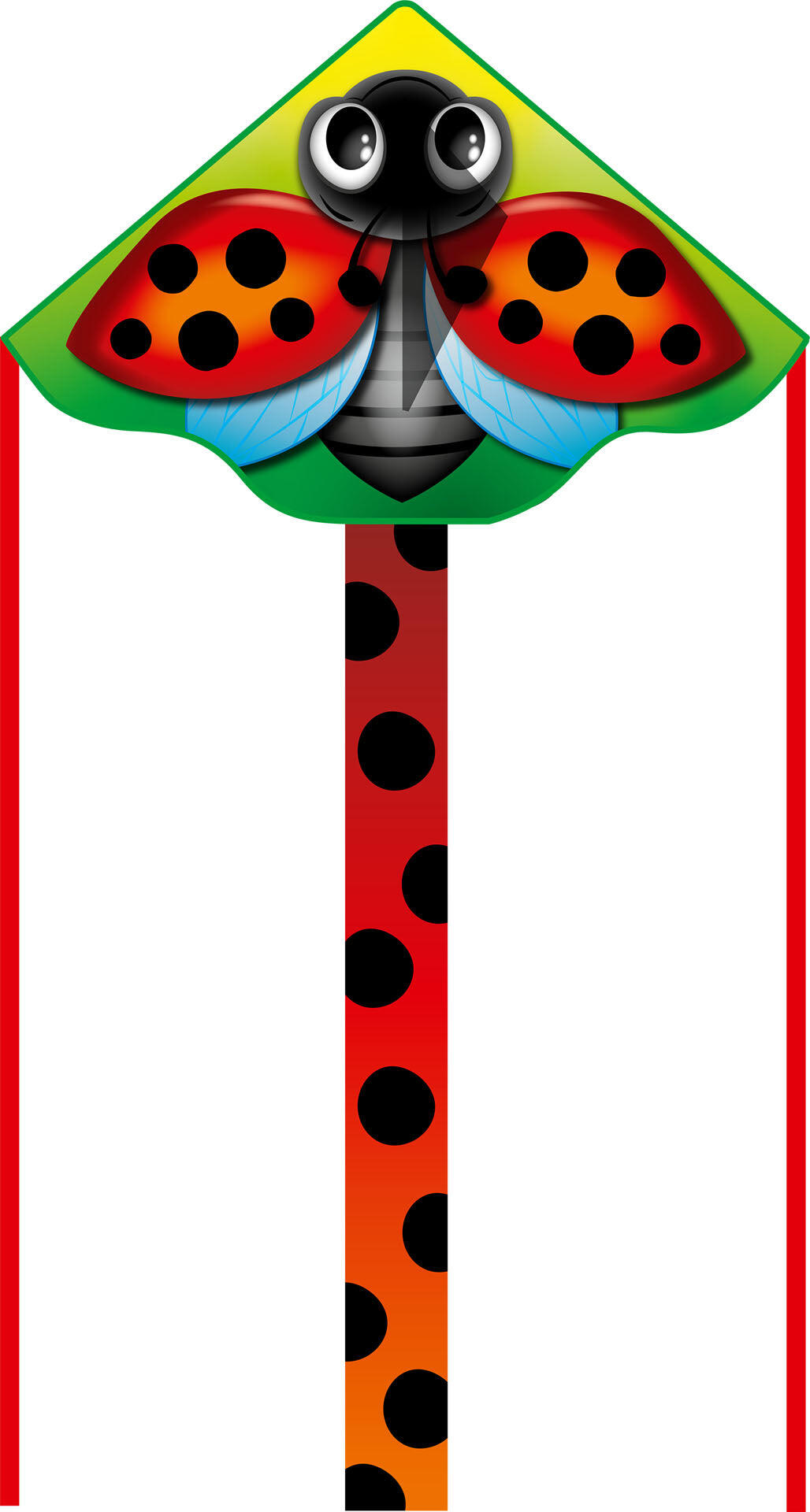 HQ Aquilone per bambini HQ Simple Flyer 120 Coccinella 102004 Rosso 120 x 75 cm