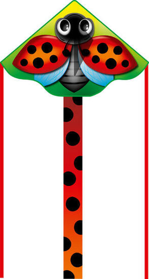 Latawiec dziecięcy HQ Simple Flyer 120 Ladybug 102004 czerwony 120 x 75 cm