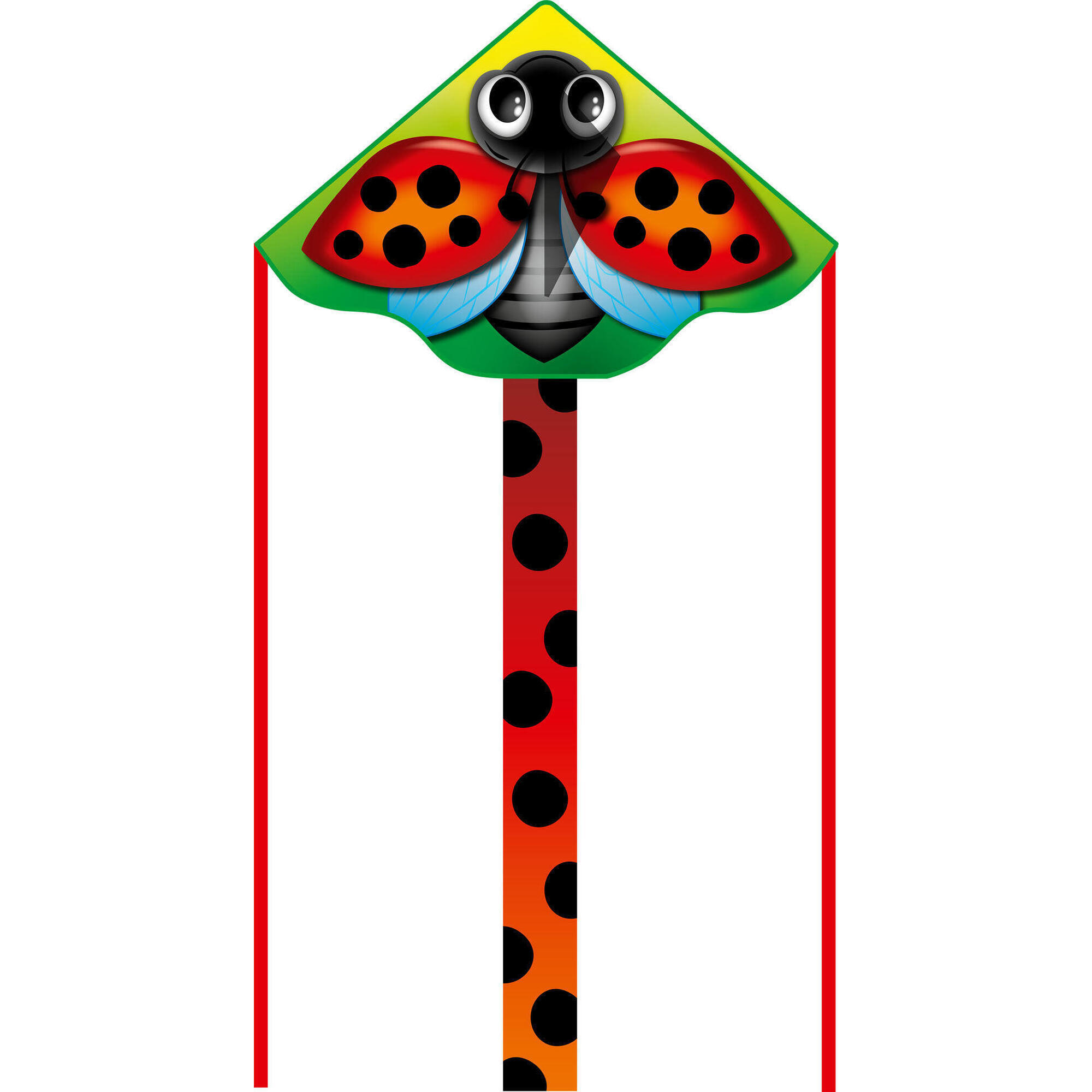Hq - Cerf-volant Pour Enfants Hq Simple Flyer 120 Ladybug 102004 Rouge 120 X 75 Cm - Cerf Volant - Multicolore - Taille Unique - Decathlon