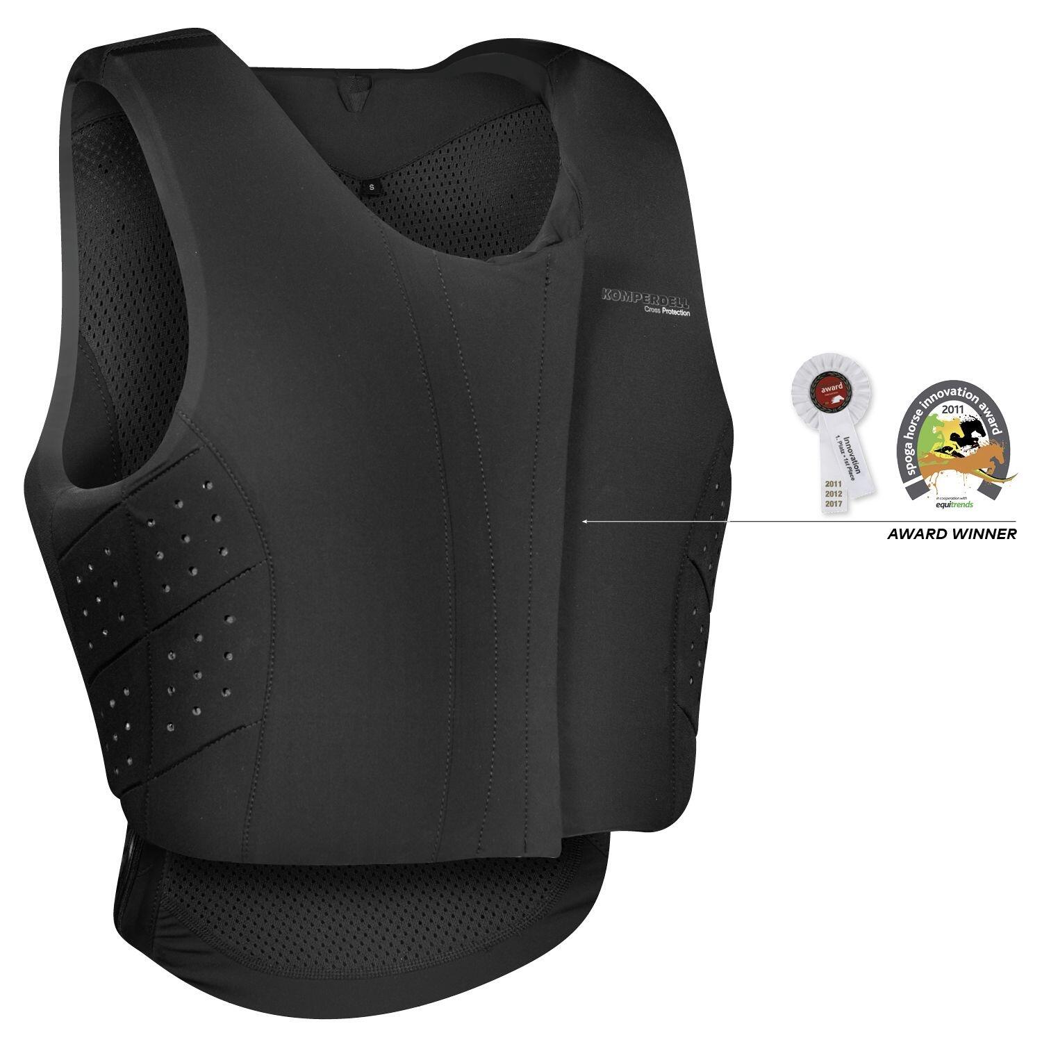 KOMPERDELL Komperdell Bodyprotector Regular-fit Rits Vooraan Zwart