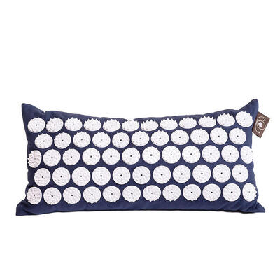 Lotus spijkerkussen indigo