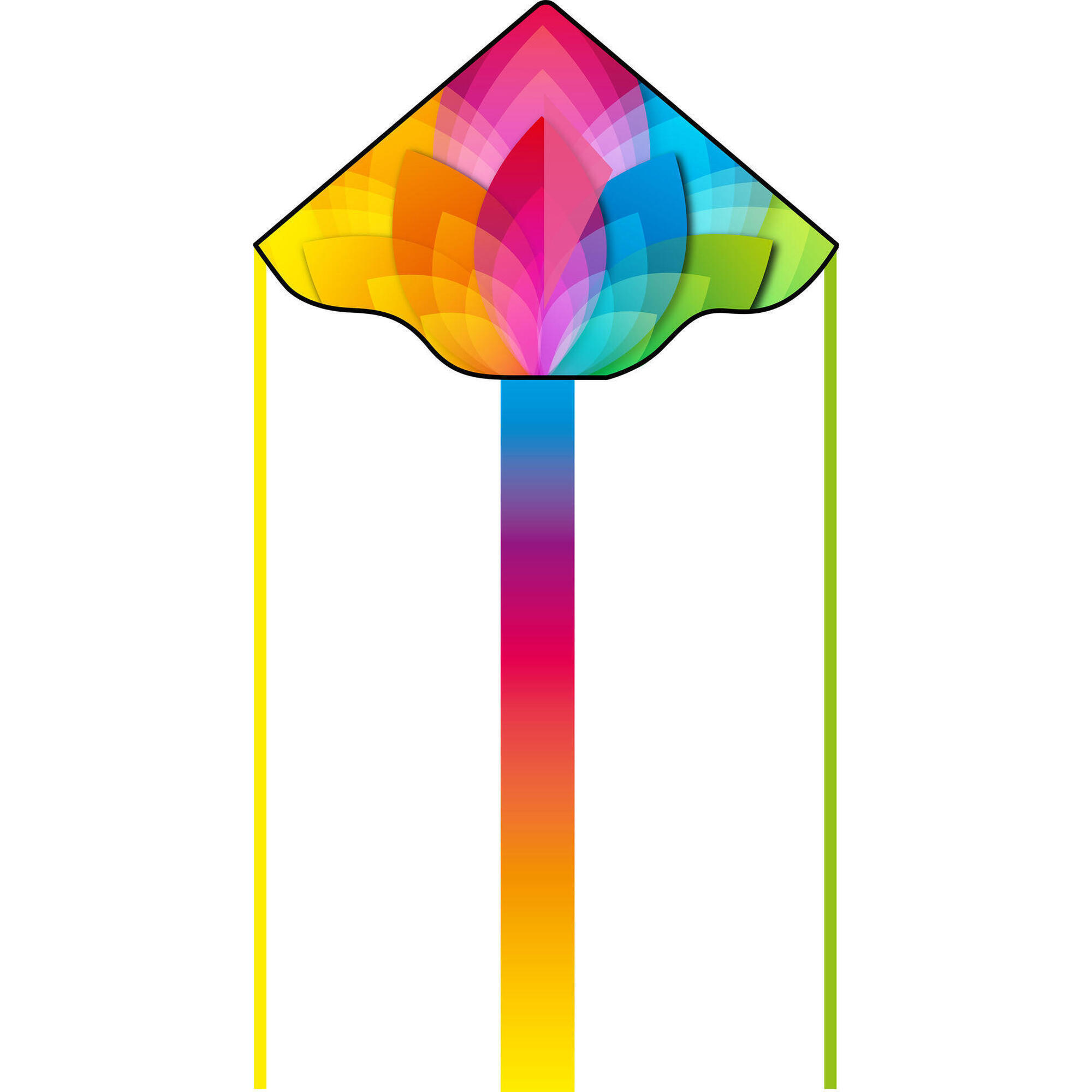 Hq - Cerf-volant Pour Enfants Hq Simple Flyer 120 Rainbow Flower 102006 120 X 75 Cm - Cerf Volant - Multicolore - Taille Unique - Decathlon