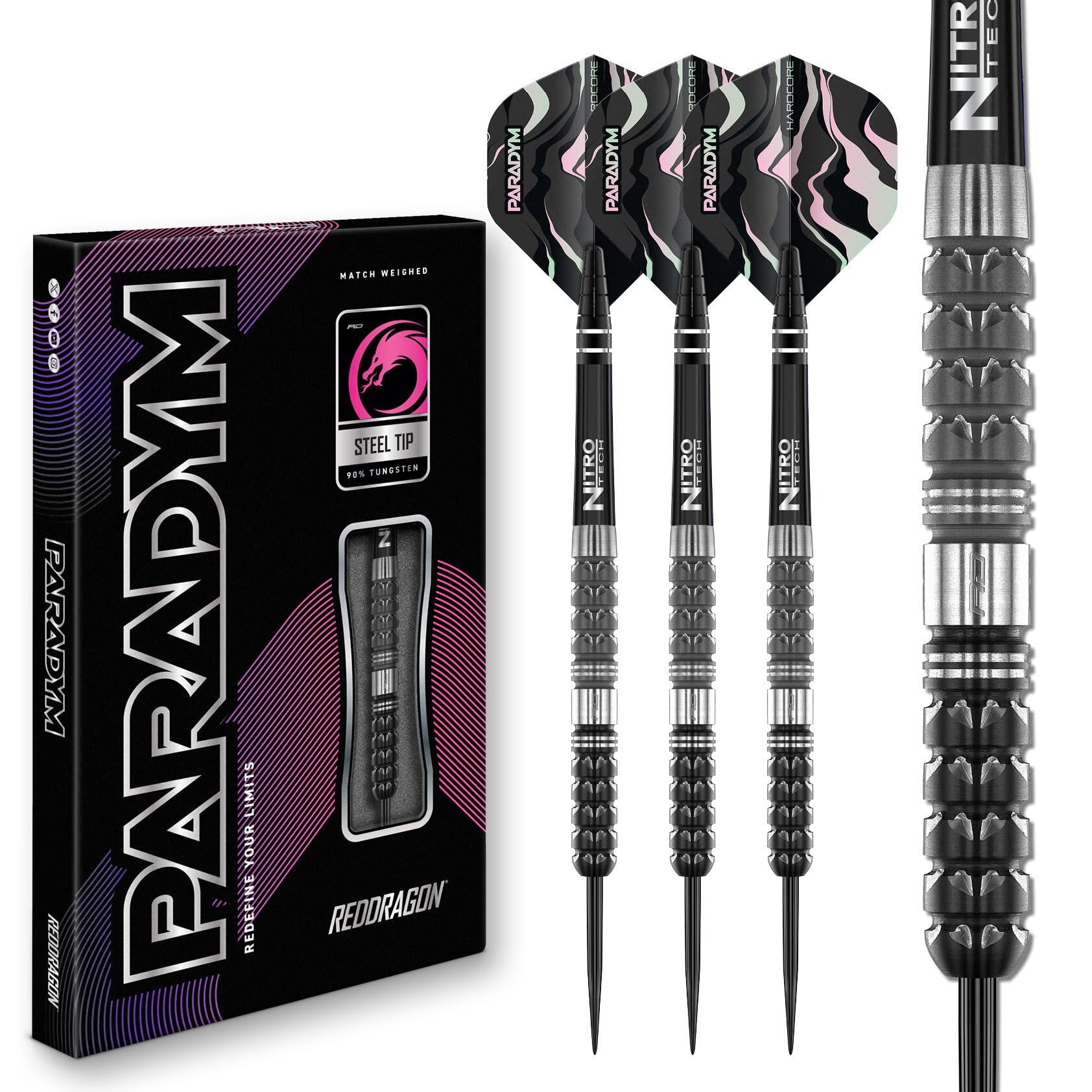 RED DRAGON - Paradym 23g - 90% Tungsten Professional Steel tip Darts Set 1/7