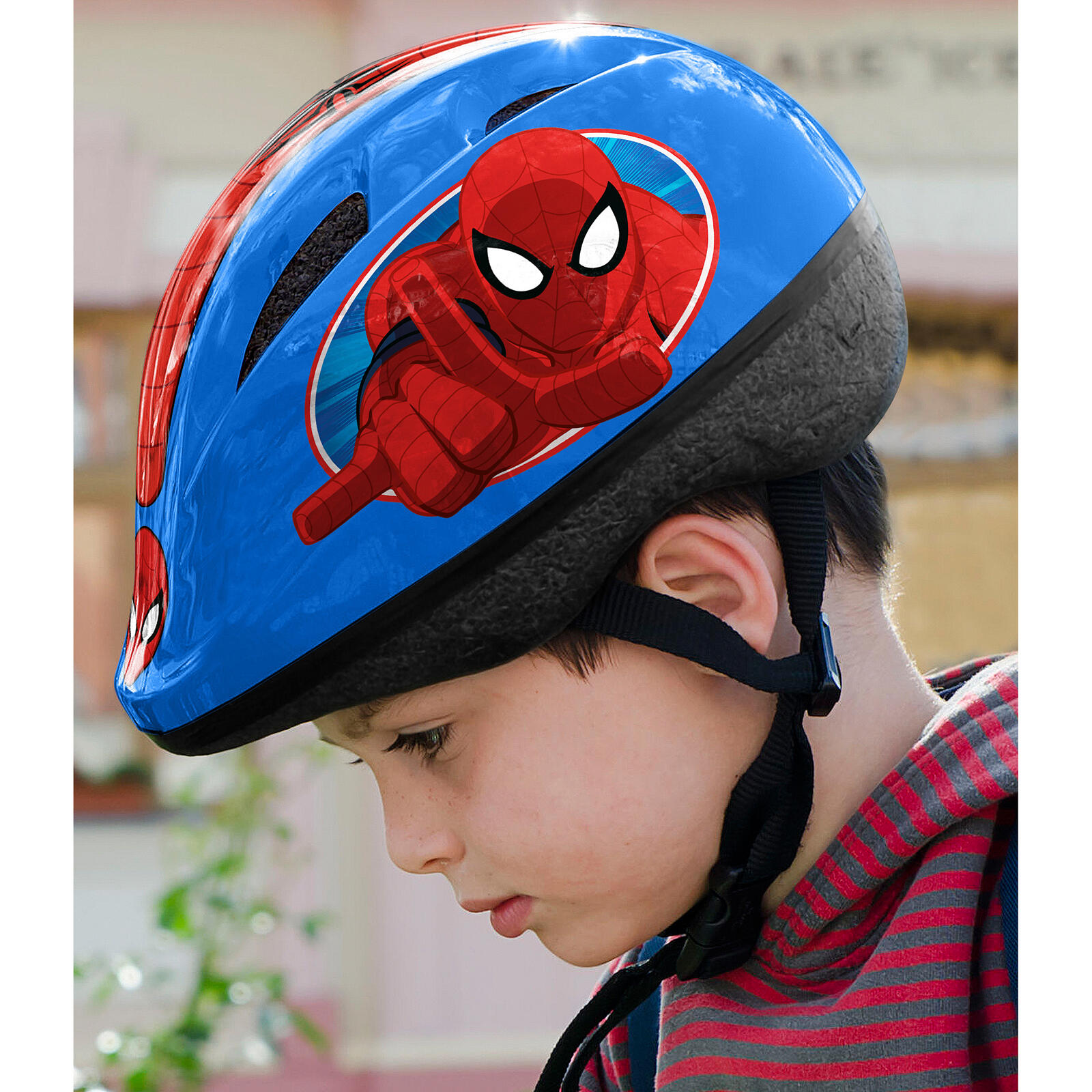 Casque et Protections Enfant Spider-Man Taille 53-56 cm SPIDERMAN