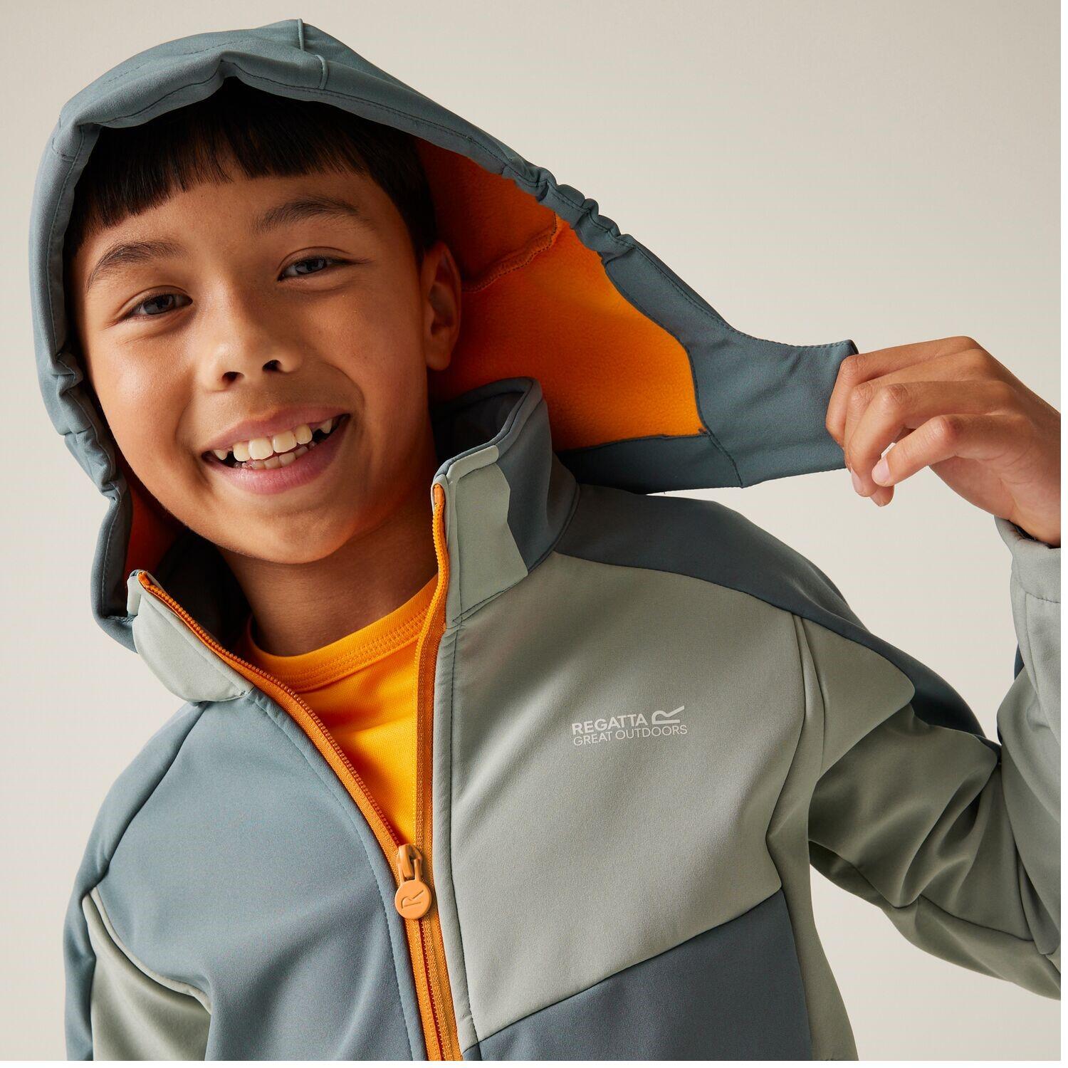 Regatta Acidity VIII Softshelljacke für Kinder mit Kapuze 7/7