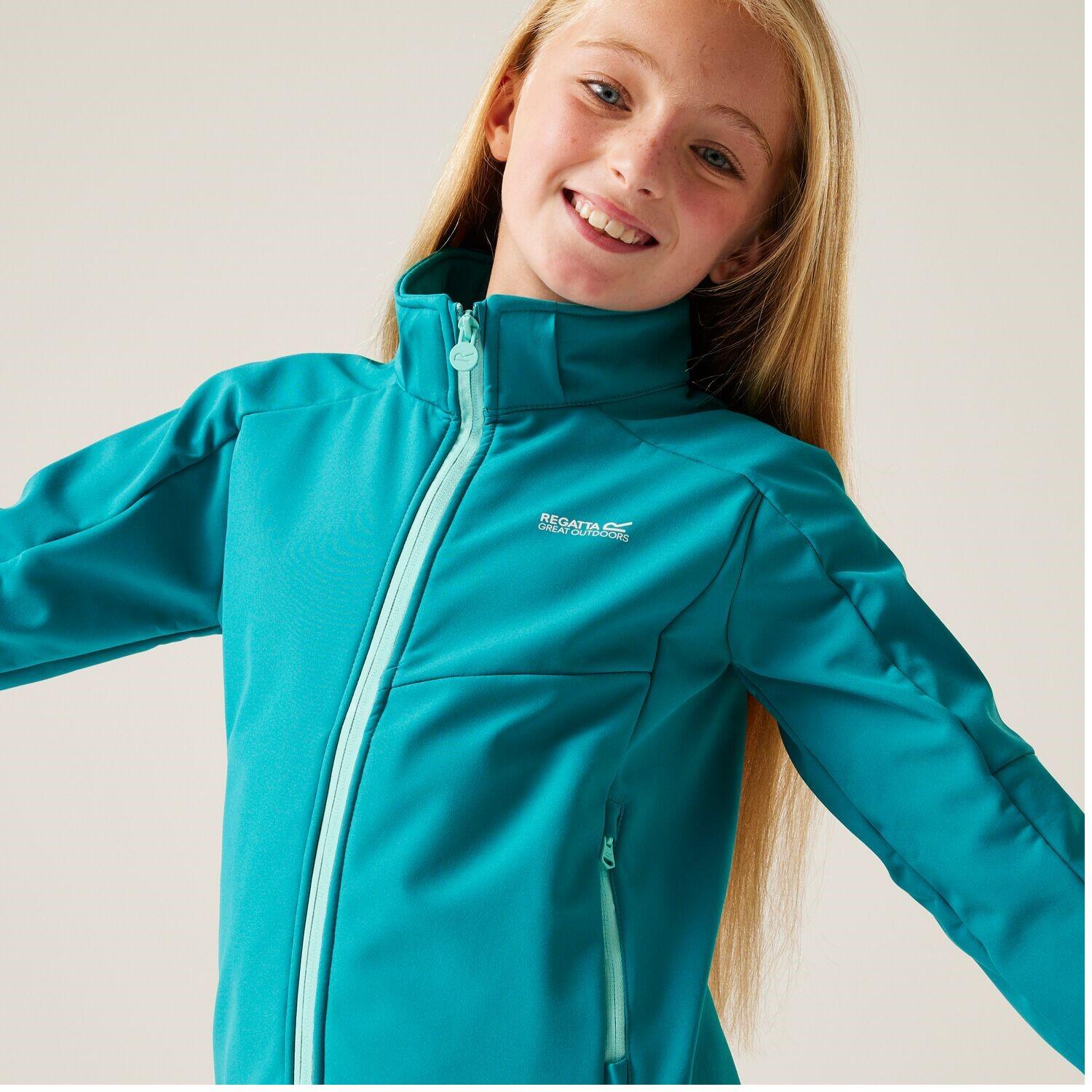 Regatta Acidity VIII Softshelljacke für Kinder mit Kapuze 7/7