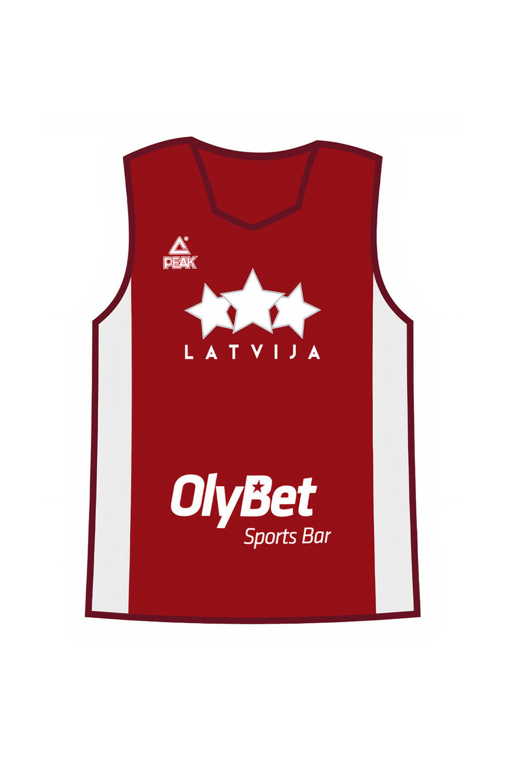 PEAK Basketballtrikot Lettland Unisex 3/3