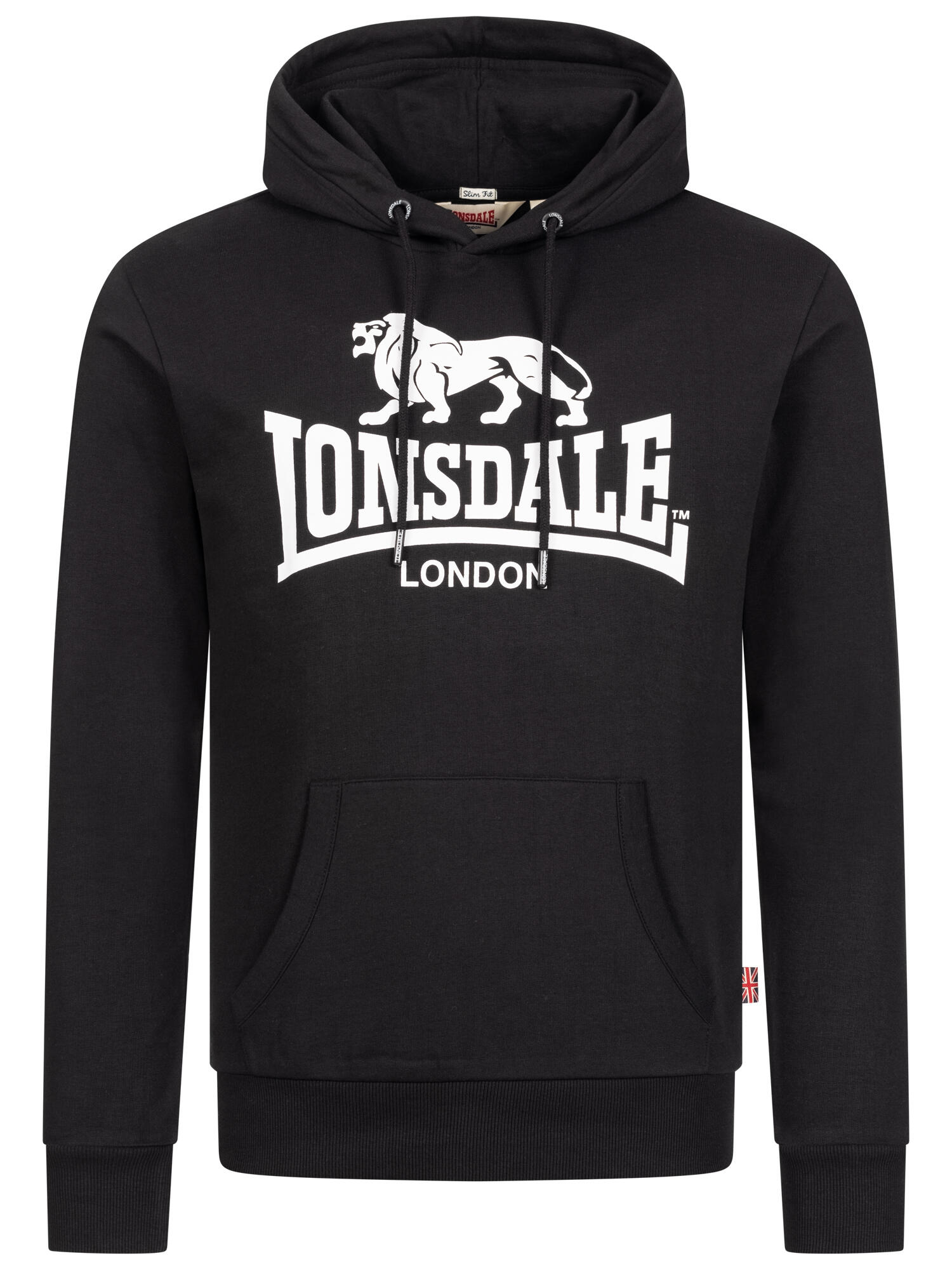 LONSDALE Heren sweatshirt met capuchon slim fit FREMINGTON 2/6