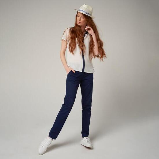 Blouse femme Roland-Garros - ecru