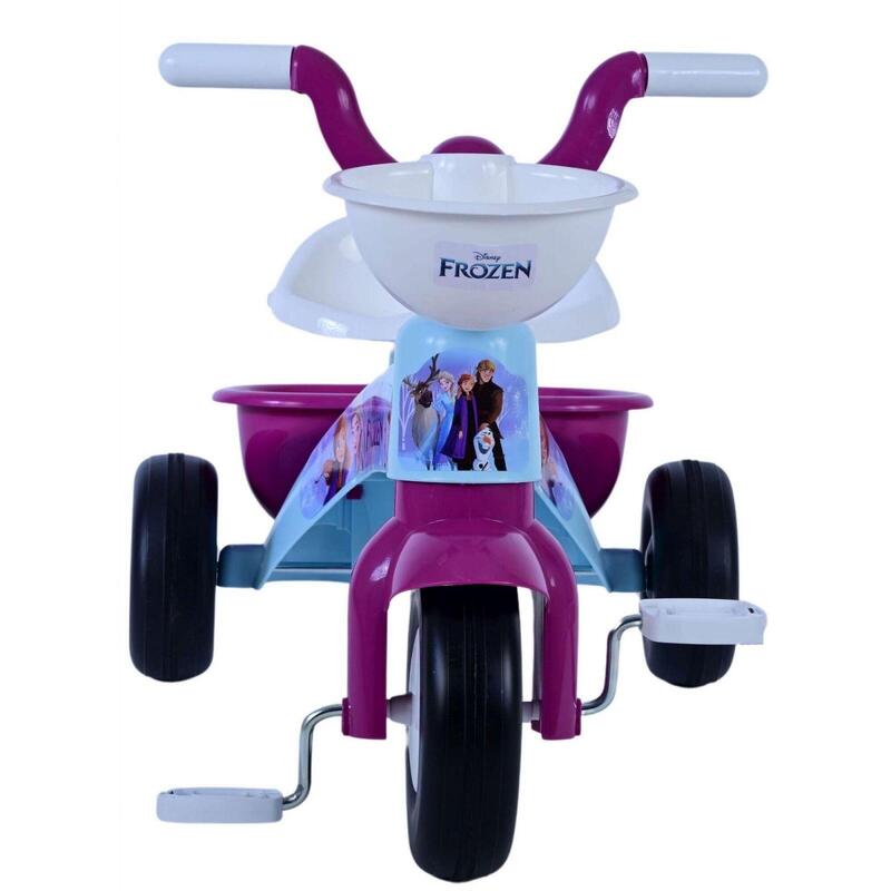 Tricicleta copii, Disney Frozen, 1-3 ani, cu cos transport, albastra