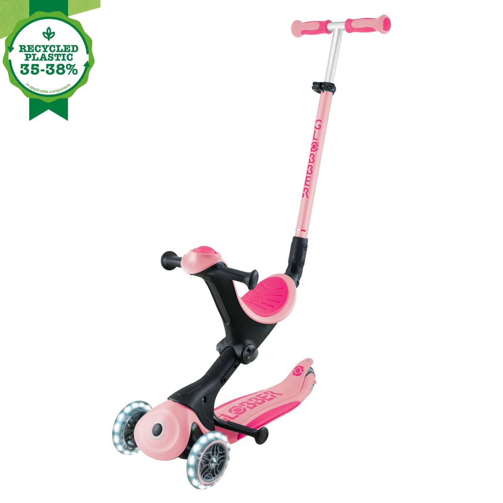 Trotinete evolutiva GO-UP DELUXE LIGHTS - Rosa pastel 7/7