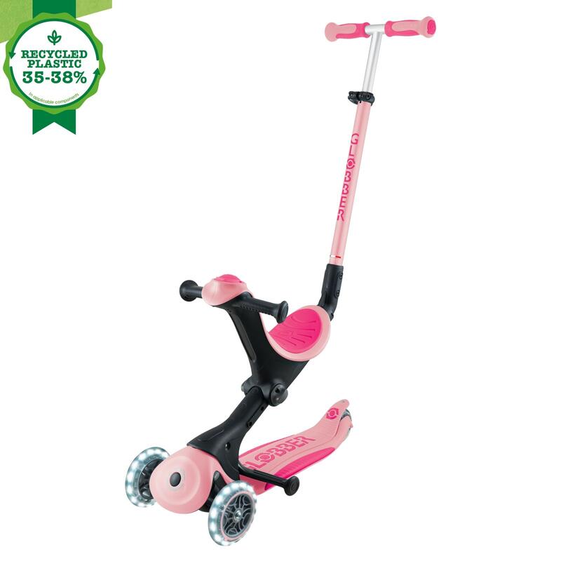 Trottinette évolutive GO-UP DELUXE LIGHTS - Rose pastel