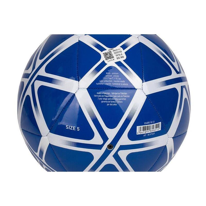 Mingie de fotbal Adidas Starlancer albastru cu alb, marimea 5