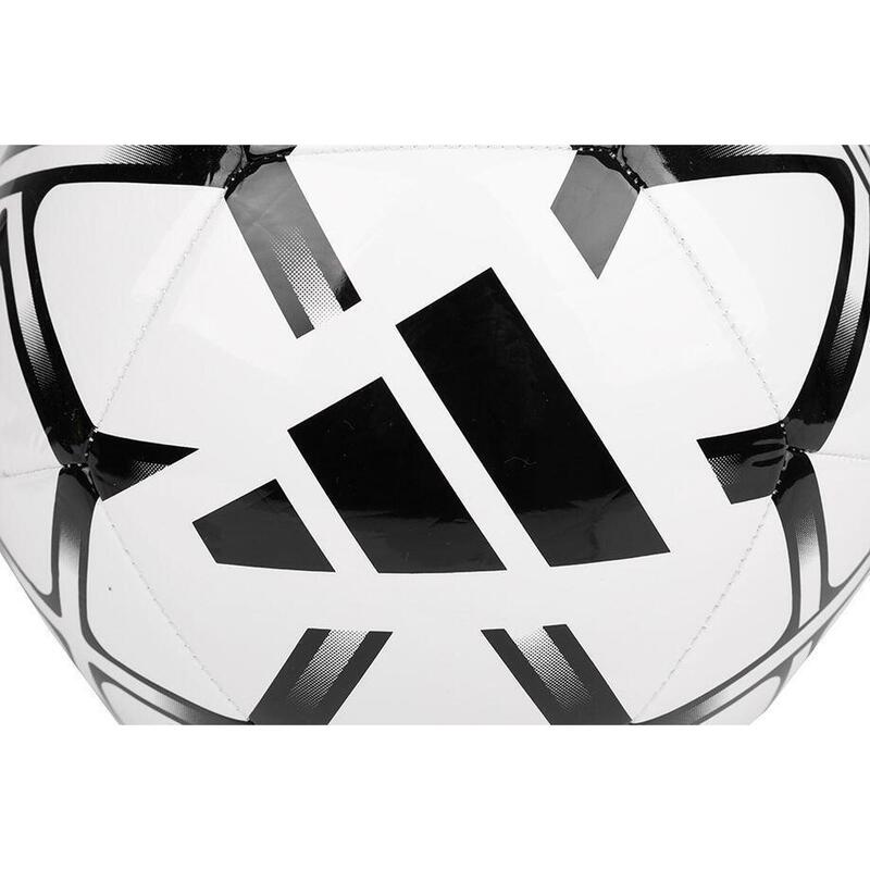 Mingie de fotbal Adidas Starlancer alb cu negru, marimea 5