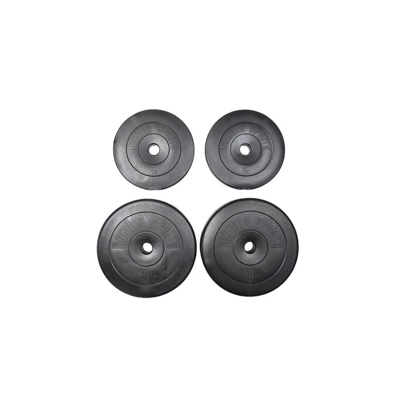 Second Hand - Discuri din plastic umplute cu ciment, 1.25-15kg, 30/31mm - Ca nou