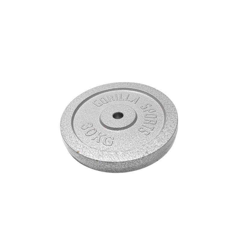 Second Hand - Disc din fontă 30/31 mm 30 kg Argintiu - Ca nou