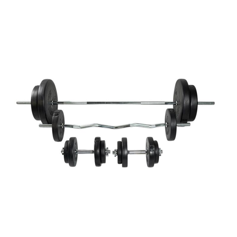 Second Hand - Set de gantere 100 kg - 30/31 mm - Ca nou