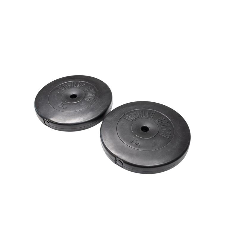 Second Hand - Discuri din plastic umplute cu ciment, 1.25-15kg, 30/31mm - Ca nou