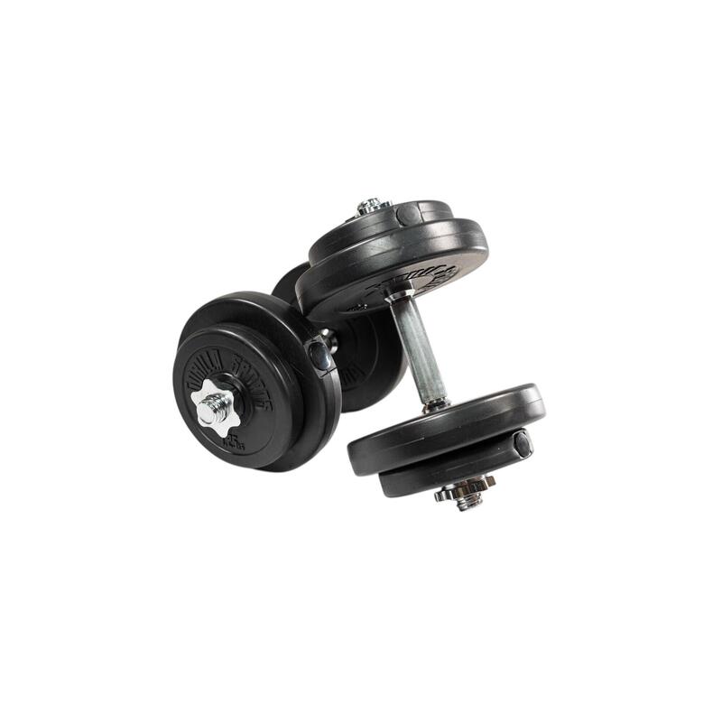 Second Hand - Set gantere reglabile 20 kg cu discuri din ciment - Ca nou