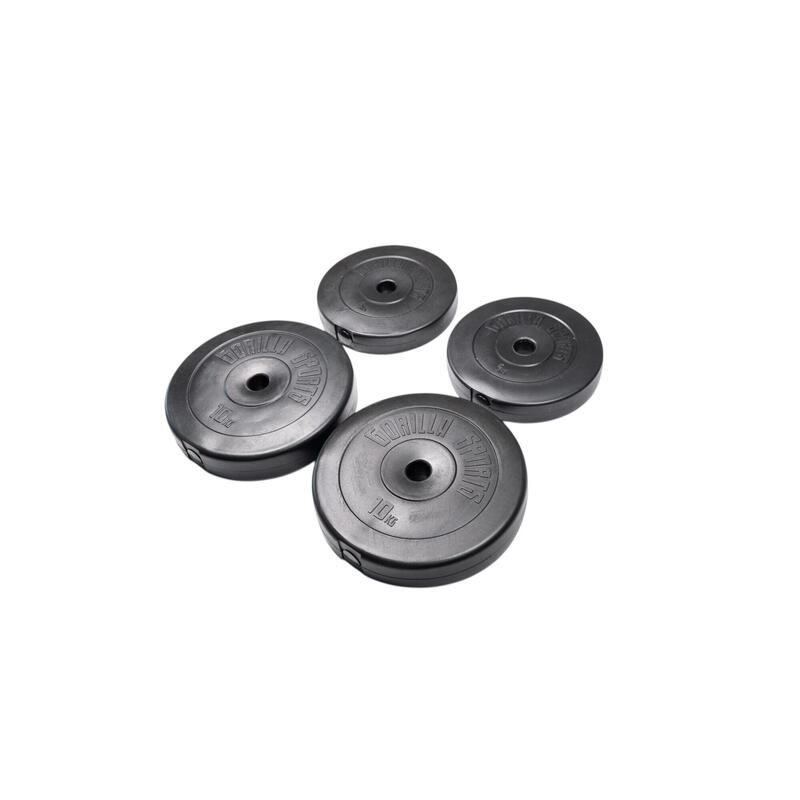 Second Hand - Discuri din plastic umplute cu ciment, 1.25-15kg, 30/31mm - Ca nou