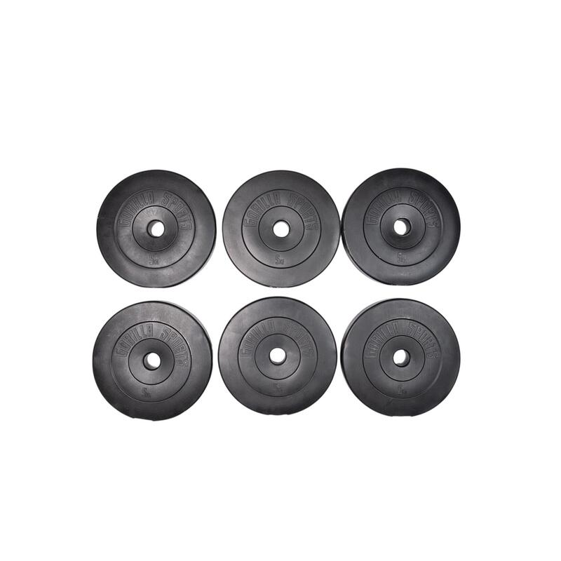 Second Hand - Discuri din plastic umplute cu ciment, 1.25-15kg, 30/31mm - Ca nou