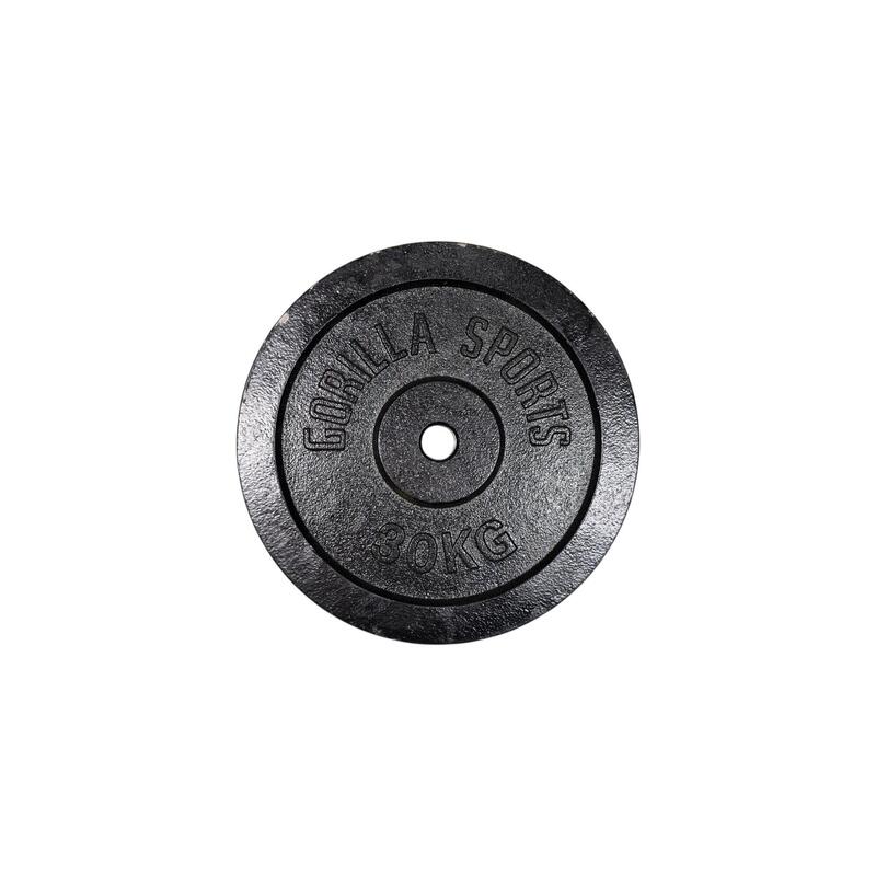 Second Hand - Disc din fontă 30/31 mm 30 kg Negru - Ca nou