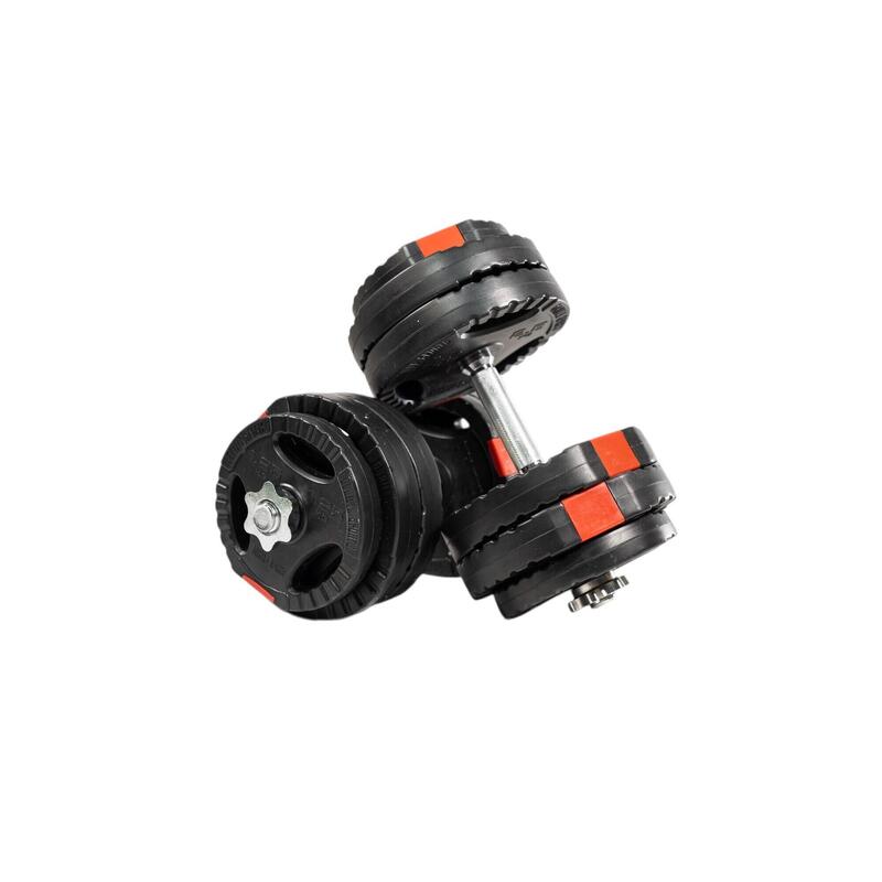 Second Hand - Set gantere reglabile din ciment cu prindere 30KG - Ca nou